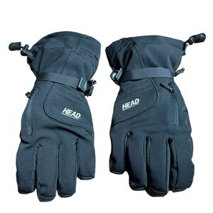 Men's Snowboard, Ski Winter Waterproof Gloves, Black, Size Large